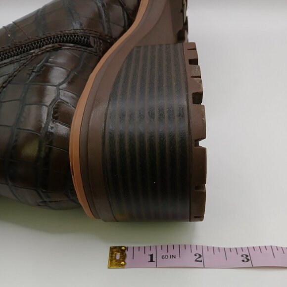 Naturalizer Jac Croco Combat Boots - 7.5M - Picture 7 of 9